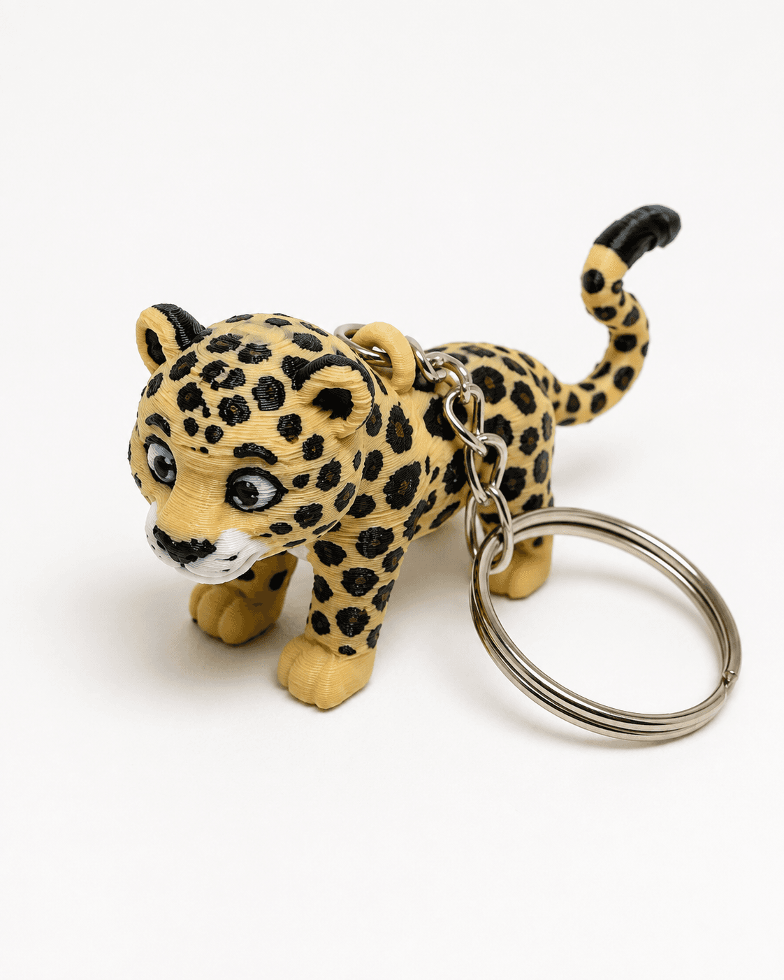 leopard keyring